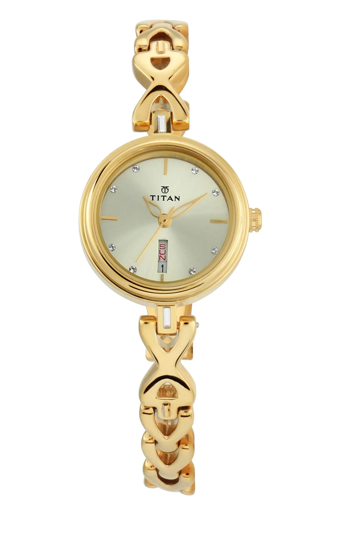 TITAN Women's Brass Strap Watch