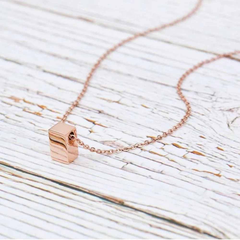 To The Best Mother Mother's Day Gift, Gift for Her, Gift for Her, Mother's Day Jewelry with Card, Card and Necklace Set for Mother's Day, Gift for Mom [Gold Cube, No-Personalized Card]