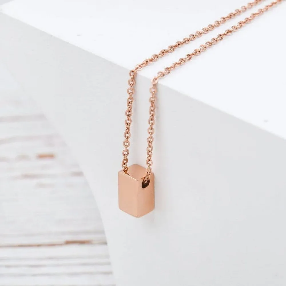 To The Best Mother Mother's Day Gift, Gift for Her, Gift for Her, Mother's Day Jewelry with Card, Card and Necklace Set for Mother's Day, Gift for Mom [Gold Cube, No-Personalized Card]