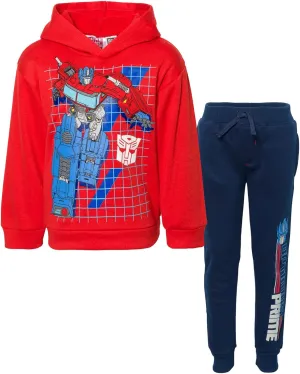 Transformers Optimus Prime Bumblebee Pullover Hoodie Jogger Pants Toddler to Big Kid