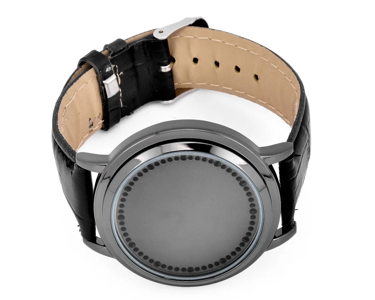 Unisex Cool LED Touch Screen PU Leather Wrist Watch
