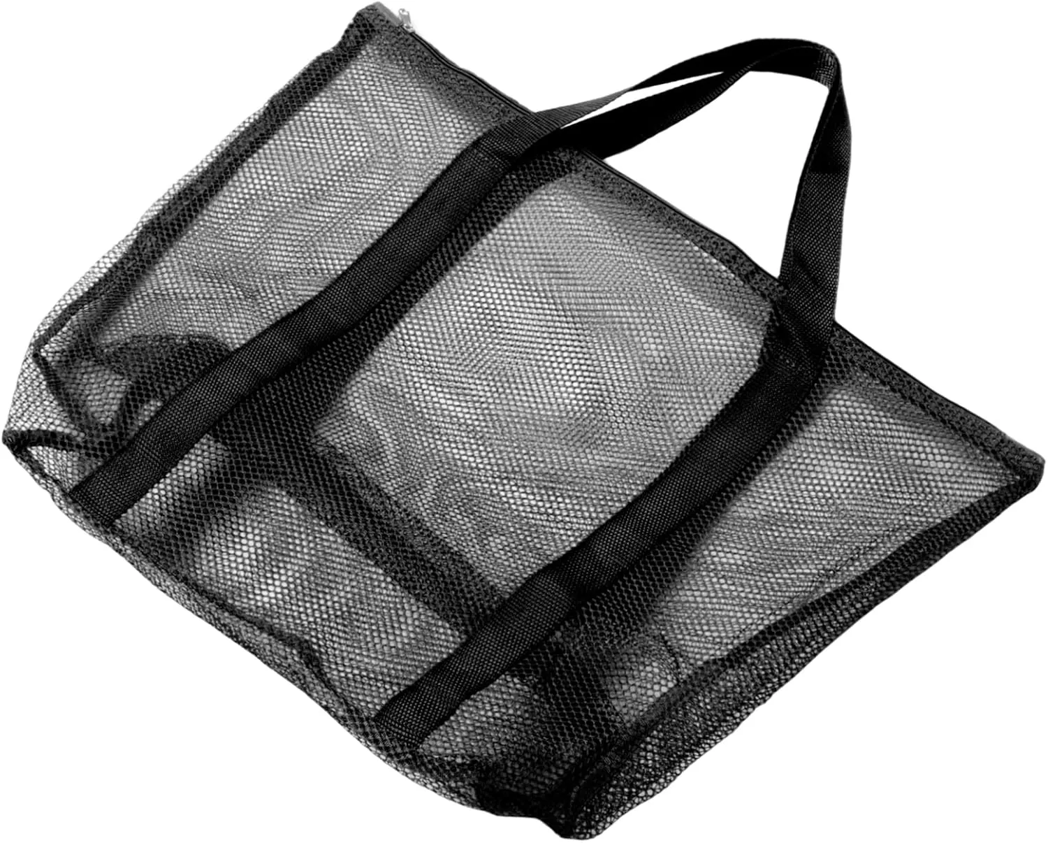 VICASKY Transparent Mesh Beach Tote Bag Large Capacity Organizer for Comfortable Single Shoulder Strap Durable Water Resistant Design for Travel and Shopping
