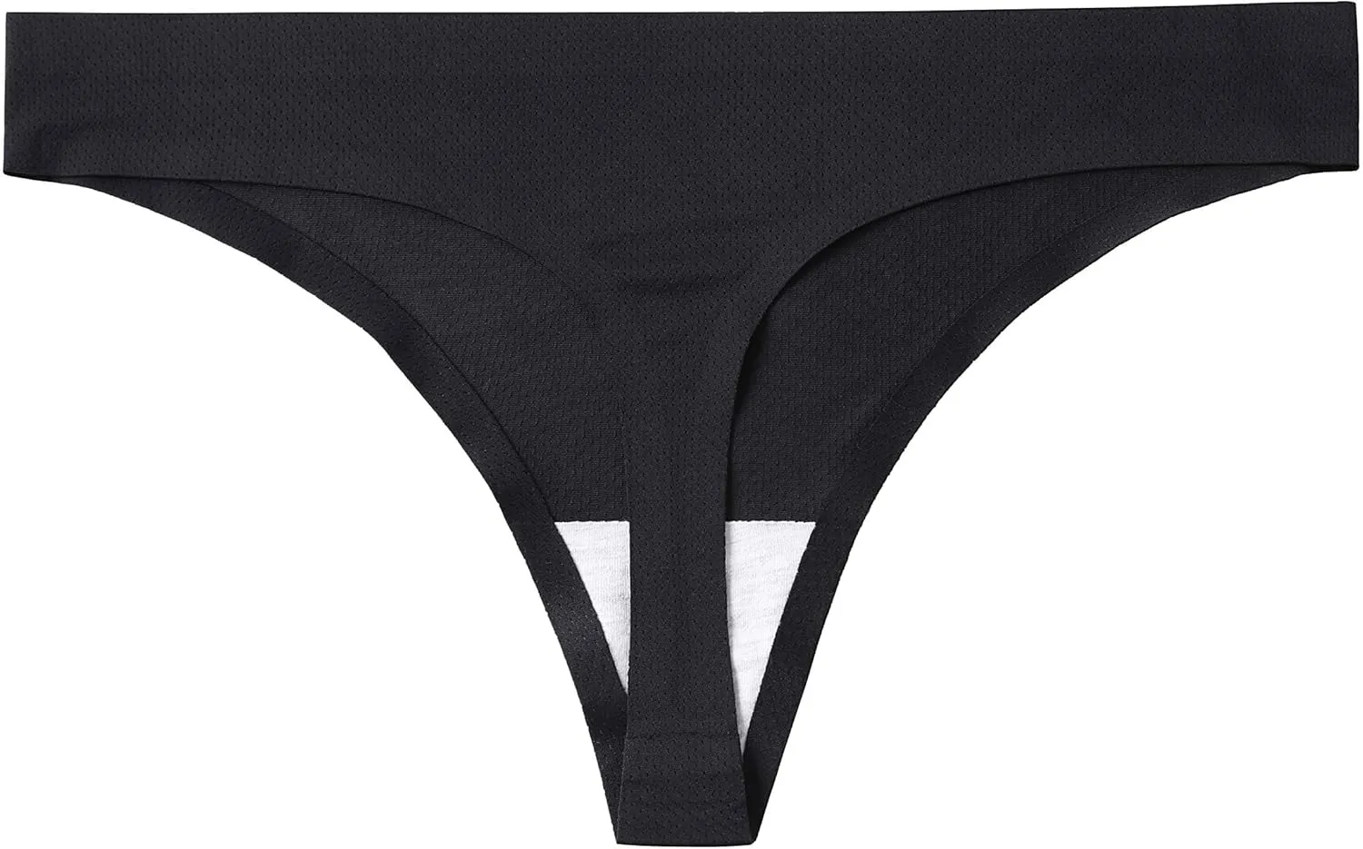 voenxe Seamless Women Underwear Thongs,No Show Ladies Thong,No Line Workout Breathable Comfortable Panties,Soft Undies,5-Pack