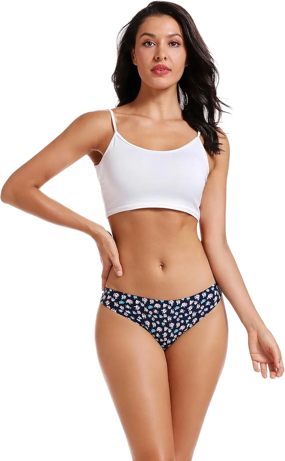 voenxe Seamless Women Underwear Thongs,No Show Ladies Thong,No Line Workout Breathable Comfortable Panties,Soft Undies,5-Pack