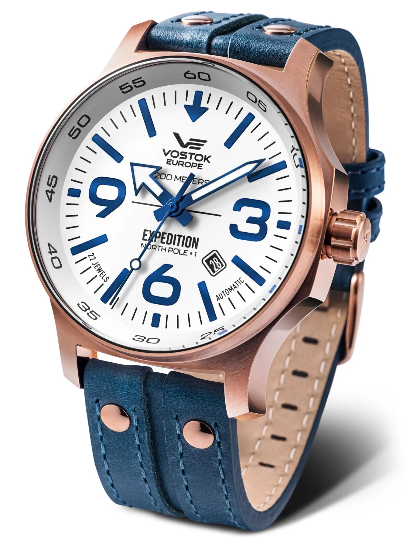 Vostok-Europe EXPEDITION NORTH POLE Rose Gold Watch Automatic YN55-595B641