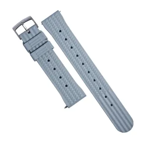 Waffle FKM Rubber Strap in Grey