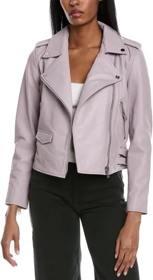 Walter Baker Womens Liz Leather Jacket, S