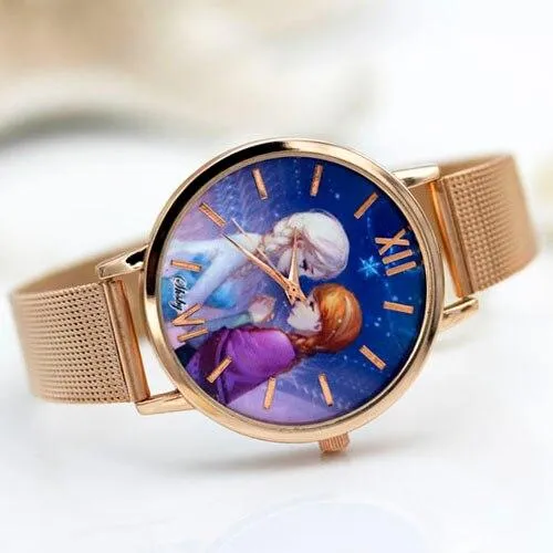 Women Dress Colourful Floral Dial Quartz Wrist Watches