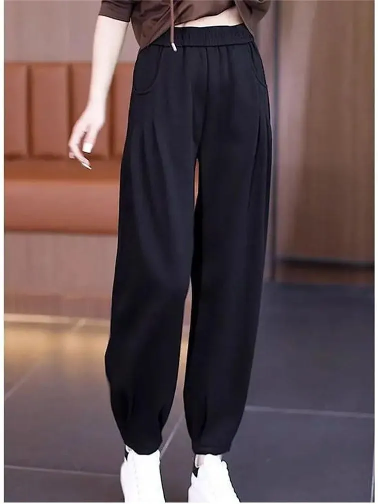Women High Waist Slimming Pear-Shaped Figure Leggings Casual Harem Pants