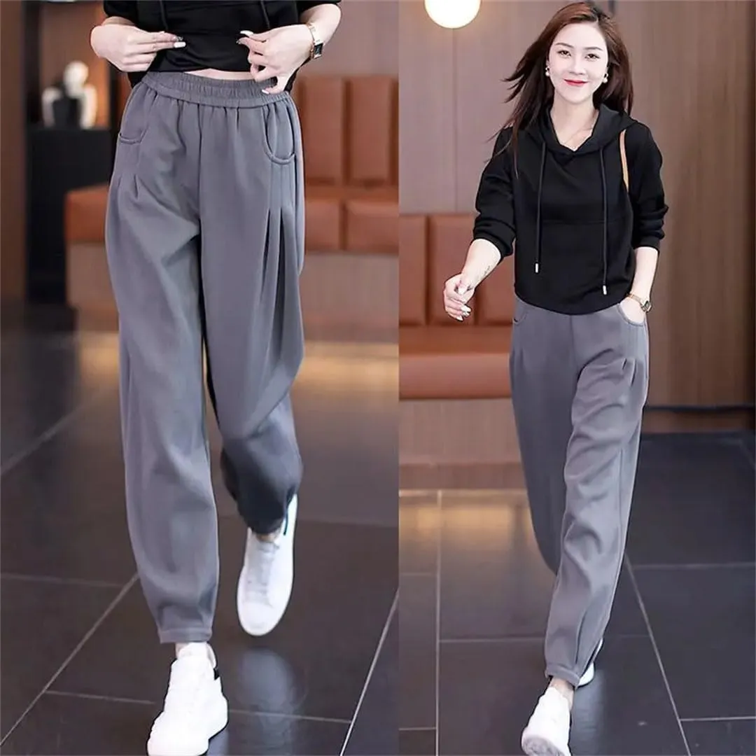 Women High Waist Slimming Pear-Shaped Figure Leggings Casual Harem Pants