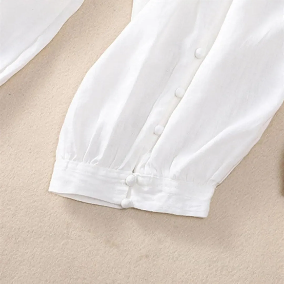 Women Summer Solid Casual Cotton Linen Harem Cropped Pants Loose High Waist Elastic Ankle-Length Pants
