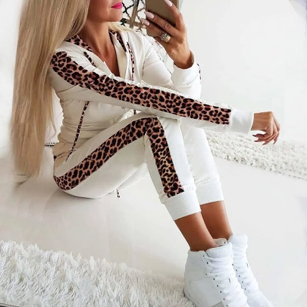 Women's 2 Piece Tracksuit Sweatsuits Sets Hoodie Sweatshirt and Jogging Sweatpants Suit