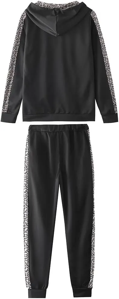 Women's 2 Piece Tracksuit Sweatsuits Sets Hoodie Sweatshirt and Jogging Sweatpants Suit