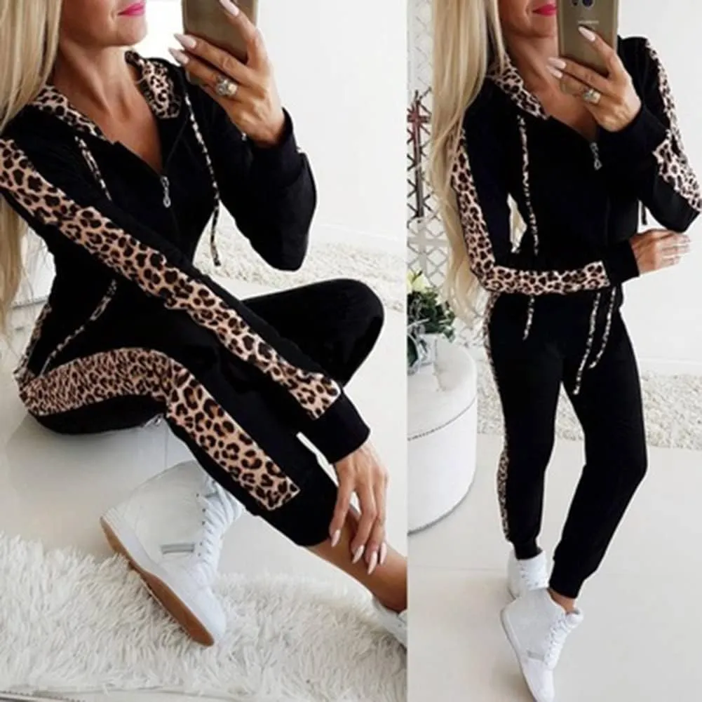 Women's 2 Piece Tracksuit Sweatsuits Sets Hoodie Sweatshirt and Jogging Sweatpants Suit