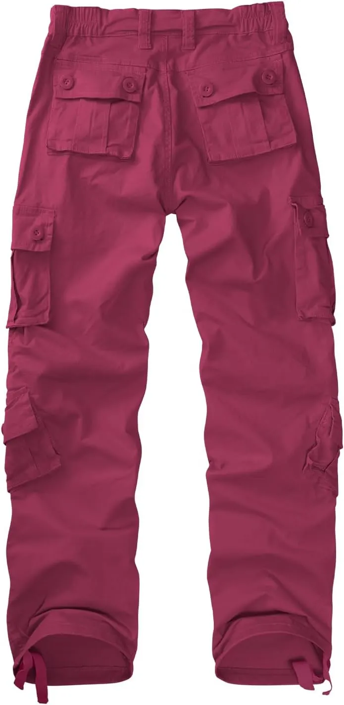 Women's Cargo Pants Quick Dry Casual Military Army Camo Combat Work Casual Pants with Pockets