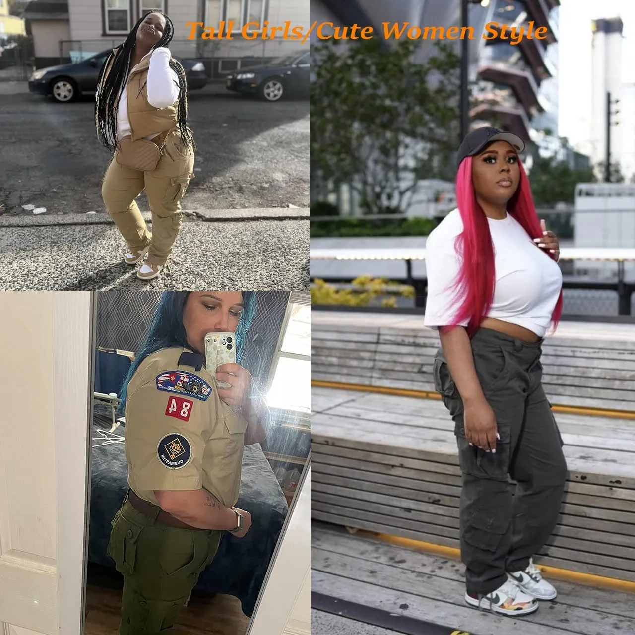 Women's Cargo Pants Quick Dry Casual Military Army Camo Combat Work Casual Pants with Pockets