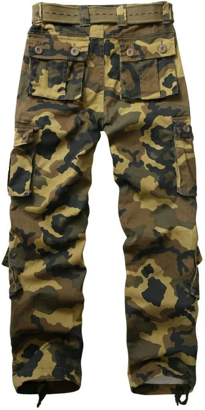 Women's Cargo Pants Quick Dry Casual Military Army Camo Combat Work Casual Pants with Pockets