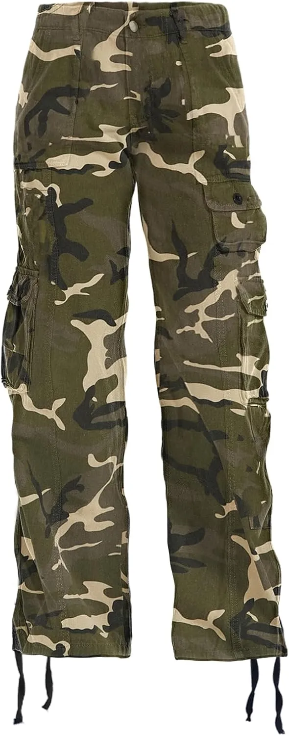 Women's Hiking Cargo Pants Joggers Cotton Casual Military Army Combat Work Pants with 7 Pocket