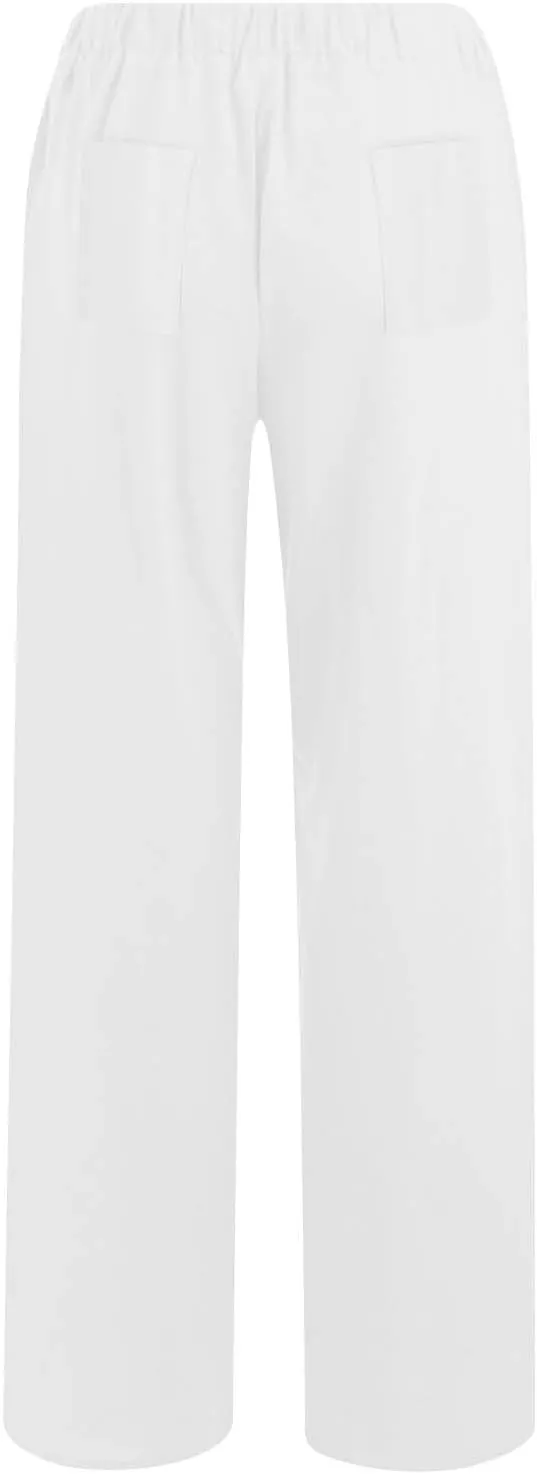 Womens Summer Casual Linen Pants 2025 Fashion High Waist Loose Fit Drawstring Trousers Palazzo Pants with Pockets