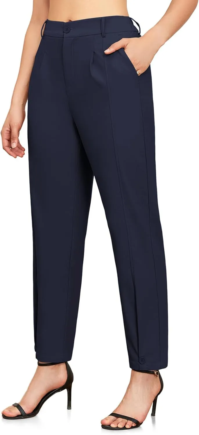 Womens Trendy and Stylish High Waisted Pants Work Pants Or Casual Wear Trousers Ankle Length Trousers