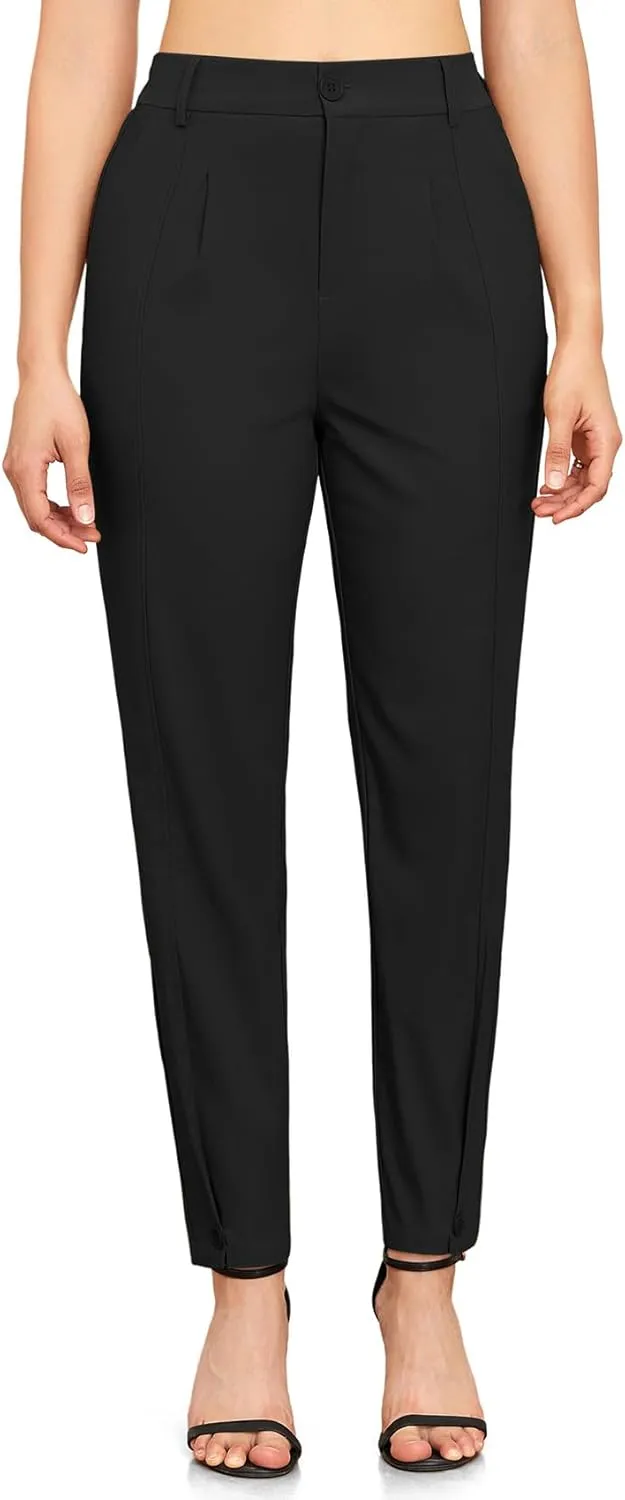 Womens Trendy and Stylish High Waisted Pants Work Pants Or Casual Wear Trousers Ankle Length Trousers