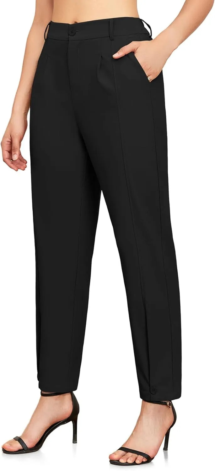 Womens Trendy and Stylish High Waisted Pants Work Pants Or Casual Wear Trousers Ankle Length Trousers