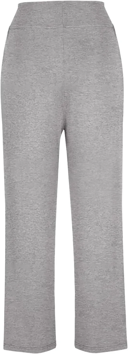 Womens Wide Leg Yoga Pants High Waist Tummy Control Loose Comfy Lounge Trousers Drawstring Workout Leggings